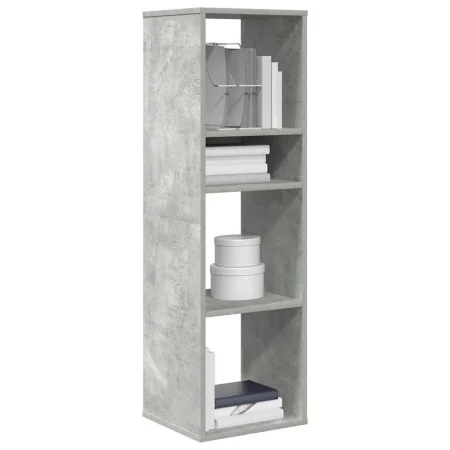 Estantería madera ingeniería gris hormigón 34x31x112 cm de , Librerías y estanterías - Ref: Foro24-860286, Precio: 51,32 €, D...