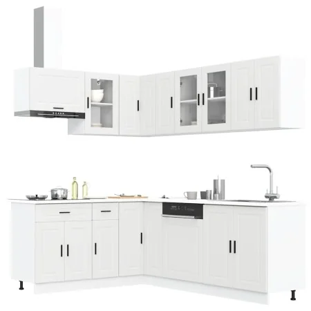 Mueble de cocina Porto blanco 11 piezas madera contrachapada von , Küchenschränke - Ref: Foro24-3314901, Preis: 722,71 €, Rab...