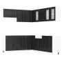 Mueble de cocina Lucca negra 11 piezas madera contrachapada von , Küchenschränke - Ref: Foro24-3314922, Preis: 708,23 €, Raba...