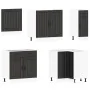 Mueble de cocina Lucca negra 11 piezas madera contrachapada von , Küchenschränke - Ref: Foro24-3314922, Preis: 708,23 €, Raba...