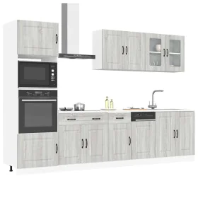 Mueble cocina Kalmar sonoma gris 7 pzas madera contrachapada von , Küchenschränke - Ref: Foro24-3314737, Preis: 645,24 €, Rab...