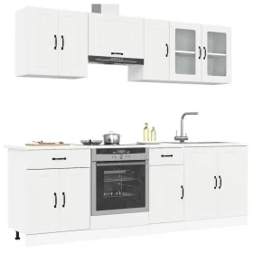 Mueble de cocina Kalmar blanco 8 piezas madera contrachapada by , Kitchen cabinets - Ref: Foro24-3314831, Price: 535,46 €, Di...