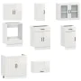 Mueble cocina Kalmar blanco de alto brillo 8 pzas de , Armarios de cocina - Ref: Foro24-3314833, Precio: 588,27 €, Descuento: %