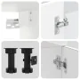 Mueble cocina Kalmar blanco de alto brillo 8 pzas de , Armarios de cocina - Ref: Foro24-3314833, Precio: 588,27 €, Descuento: %
