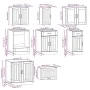 Mueble cocina Kalmar blanco de alto brillo 8 pzas de , Armarios de cocina - Ref: Foro24-3314833, Precio: 588,27 €, Descuento: %