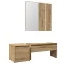 Set de muebles recibidor madera contrachapada roble artesanal by , Benches for halls and storage - Ref: Foro24-3329172, Price...