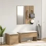 Set de muebles recibidor madera contrachapada roble artesanal by , Benches for halls and storage - Ref: Foro24-3329172, Price...