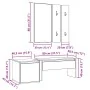 Set de muebles recibidor madera contrachapada roble artesanal by , Benches for halls and storage - Ref: Foro24-3329172, Price...