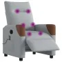 Sillón reclinable de masaje eléctrico tela gris claro by , Armchairs - Ref: Foro24-3323998, Price: 255,94 €, Discount: %