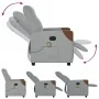 Sillón reclinable de masaje eléctrico tela gris claro by , Armchairs - Ref: Foro24-3323998, Price: 255,94 €, Discount: %