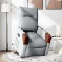 Sillón reclinable elevable de tela gris claro by , Armchairs - Ref: Foro24-3324006, Price: 272,49 €, Discount: %