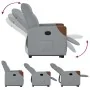 Sillón reclinable elevable de tela gris claro by , Armchairs - Ref: Foro24-3324006, Price: 272,49 €, Discount: %