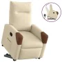 Sillón reclinable elevable de tela color crema by , Armchairs - Ref: Foro24-3324010, Price: 272,75 €, Discount: %
