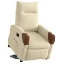 Sillón reclinable elevable de tela color crema by , Armchairs - Ref: Foro24-3324010, Price: 272,75 €, Discount: %