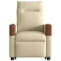 Sillón reclinable elevable de tela color crema by , Armchairs - Ref: Foro24-3324010, Price: 272,75 €, Discount: %