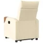 Sillón reclinable elevable de tela color crema by , Armchairs - Ref: Foro24-3324010, Price: 272,75 €, Discount: %