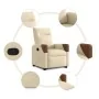 Sillón reclinable elevable de tela color crema by , Armchairs - Ref: Foro24-3324010, Price: 272,75 €, Discount: %