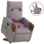 Sillón reclinable de masaje elevable tela gris taupé by , Armchairs - Ref: Foro24-3324019, Price: 289,06 €, Discount: %