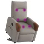 Sillón reclinable de masaje elevable tela gris taupé by , Armchairs - Ref: Foro24-3324019, Price: 289,06 €, Discount: %