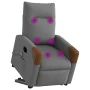 Sillón de masaje eléctrico reclinable elevable tela gris oscuro by , Armchairs - Ref: Foro24-3324031, Price: 338,80 €, Discou...