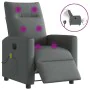Sillón reclinable de masaje eléctrico tela gris oscuro by , Armchairs - Ref: Foro24-3324046, Price: 257,90 €, Discount: %