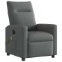 Sillón reclinable de masaje eléctrico tela gris oscuro by , Armchairs - Ref: Foro24-3324046, Price: 257,90 €, Discount: %