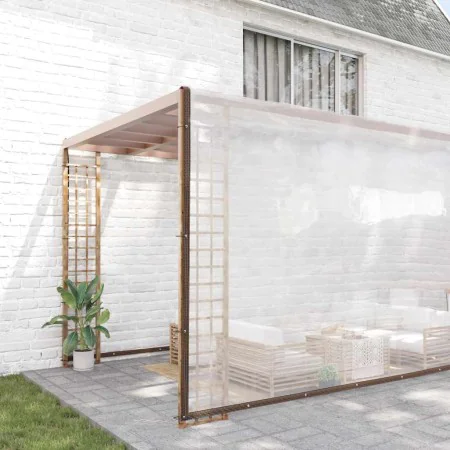 Lona transparente con ojales polietileno 10x12 m by , Waterproof tarpaulins - Ref: Foro24-4018581, Price: 162,12 €, Discount: %