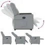 Sillón reclinable elevable de tela gris claro by , Armchairs - Ref: Foro24-3324052, Price: 272,94 €, Discount: %