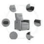Sillón reclinable elevable de tela gris claro by , Armchairs - Ref: Foro24-3324052, Price: 272,94 €, Discount: %