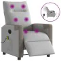 Sillón reclinable de masaje eléctrico tela gris nube de , Sillones - Ref: Foro24-3324084, Precio: 255,67 €, Descuento: %