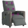 Sillón reclinable de masaje eléctrico tela gris oscuro by , Armchairs - Ref: Foro24-3324086, Price: 254,72 €, Discount: %