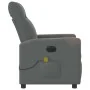 Sillón reclinable de masaje eléctrico tela gris oscuro by , Armchairs - Ref: Foro24-3324086, Price: 254,72 €, Discount: %