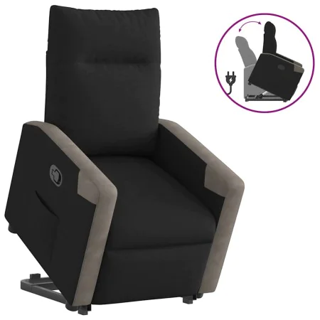 Sillón reclinable elevable tela negro von , Sessel - Ref: Foro24-3324092, Preis: 273,13 €, Rabatt: %