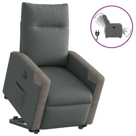 Sillón eléctrico reclinable elevable de tela gris oscuro by , Armchairs - Ref: Foro24-3324101, Price: 323,01 €, Discount: %