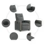 Sillón eléctrico reclinable elevable de tela gris oscuro de , Sillones - Ref: Foro24-3324101, Precio: 322,88 €, Descuento: %