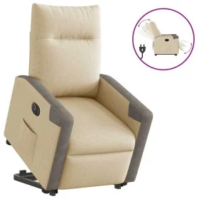 Sillón eléctrico reclinable elevable de tela color crema von , Sessel - Ref: Foro24-3324103, Preis: 324,72 €, Rabatt: %