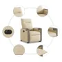 Sillón eléctrico reclinable elevable de tela color crema von , Sessel - Ref: Foro24-3324103, Preis: 324,72 €, Rabatt: %