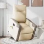 Sillón de masaje eléctrico reclinable elevable tela crema de , Sillones - Ref: Foro24-3324108, Precio: 337,65 €, Descuento: %