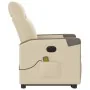 Sillón de masaje eléctrico reclinable elevable tela crema de , Sillones - Ref: Foro24-3324108, Precio: 337,65 €, Descuento: %