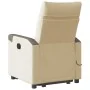Sillón de masaje eléctrico reclinable elevable tela crema de , Sillones - Ref: Foro24-3324108, Precio: 337,65 €, Descuento: %