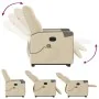 Sillón de masaje eléctrico reclinable elevable tela crema de , Sillones - Ref: Foro24-3324108, Precio: 337,65 €, Descuento: %