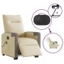 Sillón de masaje eléctrico reclinable elevable tela crema de , Sillones - Ref: Foro24-3324108, Precio: 337,65 €, Descuento: %