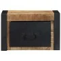 Mesita de noche madera maciza de mango 40x35x25 cm de , Mesitas de noche - Ref: Foro24-4015945, Precio: 66,01 €, Descuento: %