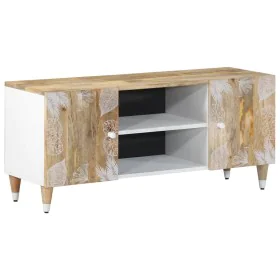 Mueble de TV madera maciza de mango 105x33,5x46 cm by , CD and DVD storage - Ref: Foro24-4018664, Price: 79,28 €, Discount: %
