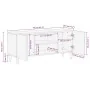 Mueble de TV madera maciza de mango 105x33,5x46 cm by , CD and DVD storage - Ref: Foro24-4018664, Price: 79,28 €, Discount: %