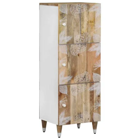 Aparador alto madera maciza de mango 40x33,5x110 cm by , CD and DVD storage - Ref: Foro24-4018693, Price: 116,37 €, Discount: %