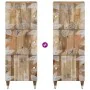Aparador alto madera maciza de mango 40x33,5x110 cm by , CD and DVD storage - Ref: Foro24-4018693, Price: 116,37 €, Discount: %