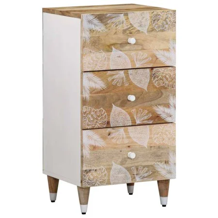 Aparador de madera maciza de mango 40x33,5x75 cm by , CD and DVD storage - Ref: Foro24-4018687, Price: 105,67 €, Discount: %