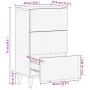 Aparador de madera maciza de mango 40x33,5x75 cm by , CD and DVD storage - Ref: Foro24-4018687, Price: 105,67 €, Discount: %