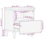 Mesita de noche de madera maciza de mango 40x33x46 cm von , Nachttische - Ref: Foro24-4018670, Preis: 47,55 €, Rabatt: %